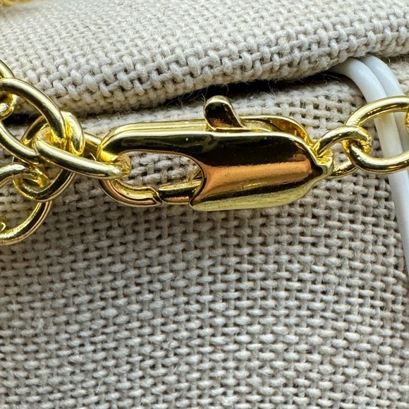 Michael Kors Pave Padlock Logo Chain Bracelet Goldtone Brass NWT - Picture 9 of 16